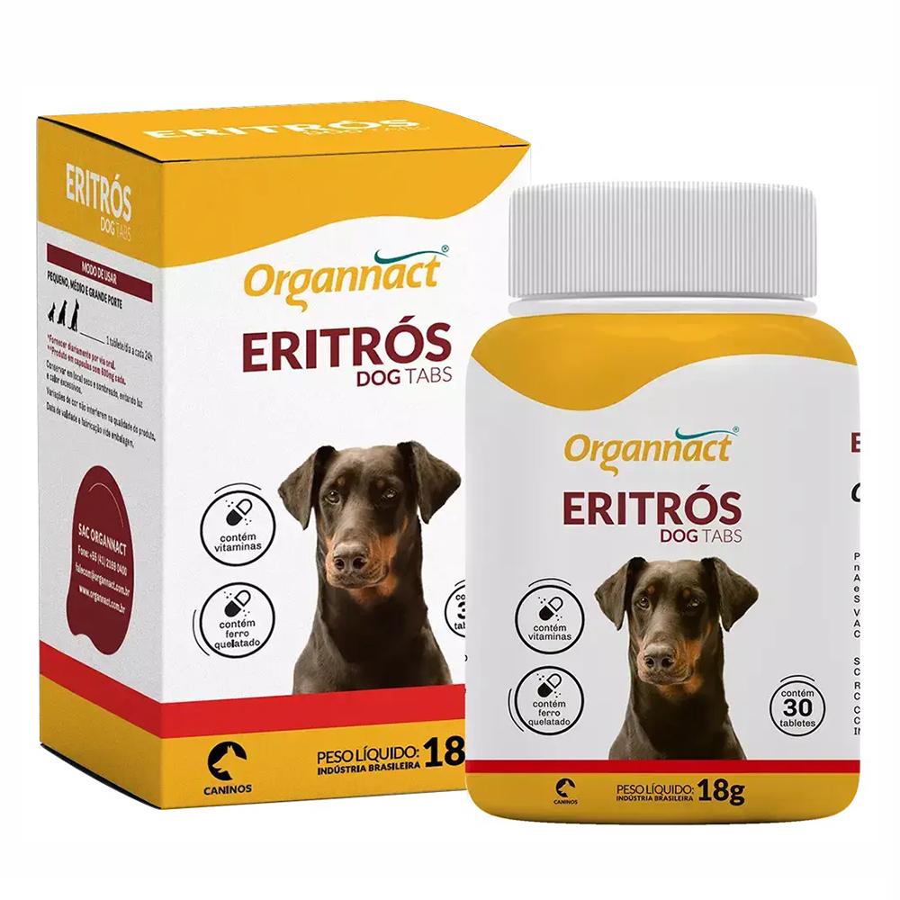 Suplemento Eritros Dog Tabs Organnact Blister 18 Gr em Oferta na Shopee