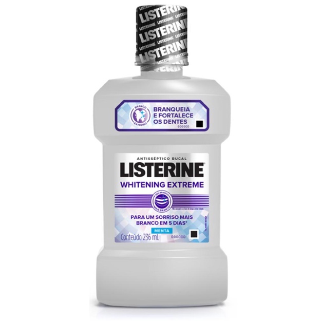 Antisséptico Bucal Listerine Whitening Extreme Menta 236ml