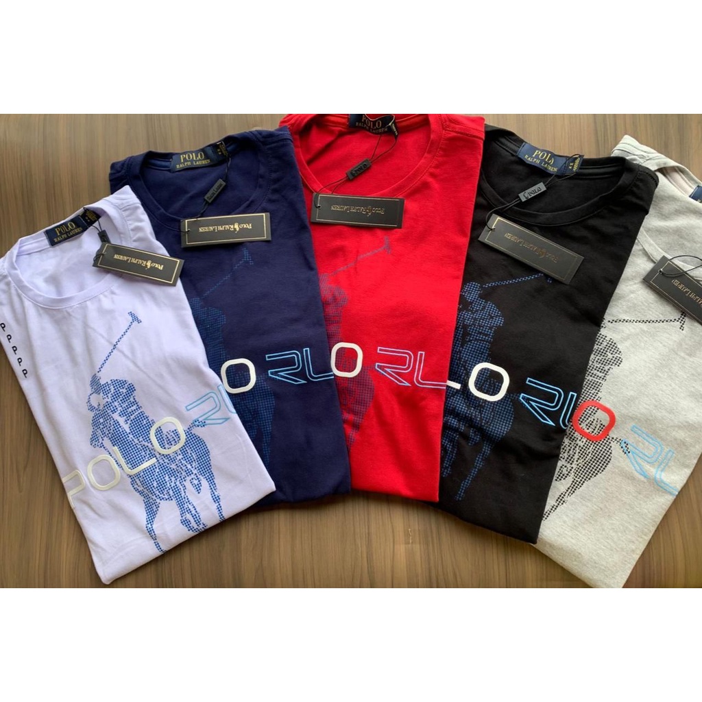 Kit com 10 camisas peruanas fio 40 1 atacado premium camisetas promo o