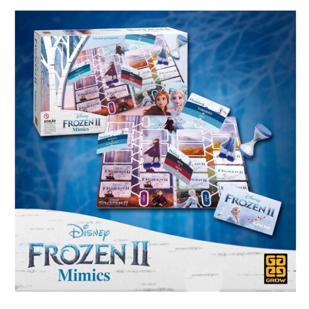 Jogo De Tabuleiro Mimics Frozen 2 Grow Presente Educativo - Jogo de Mimica