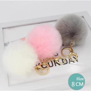Z.W BIJUX -  Chaveiro Pompom Pélucia Diversas Cores（8 CM) em Oferta na Shopee