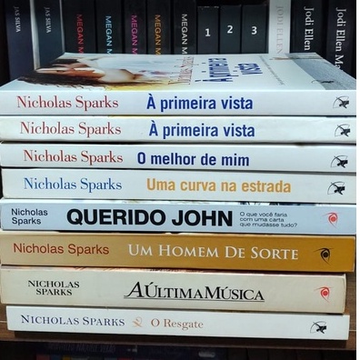 Nicholas sparks dois a dois um homem de sorte a ultima musica a escolha o resgate no seu olhar o guardião uma curva na estrada Romance e outros