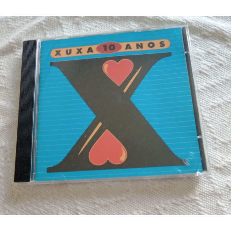cd Xuxa 10 dez anos versão rara capa azul.