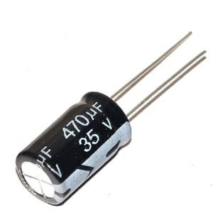 Capacitor Eletrolítico 470Uf 35V - 10 Peças