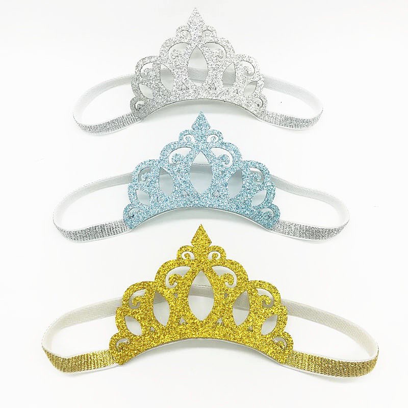 1Pc Novas Tiaras Para Bebês Com Coroa De Prata Fofa Para Meninas Acessórios Para O Cabelo
