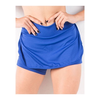 Short Saia Fitness WLS Modas Feminino Suplex Liso Curto Academia Moda Tapa Bumbum
