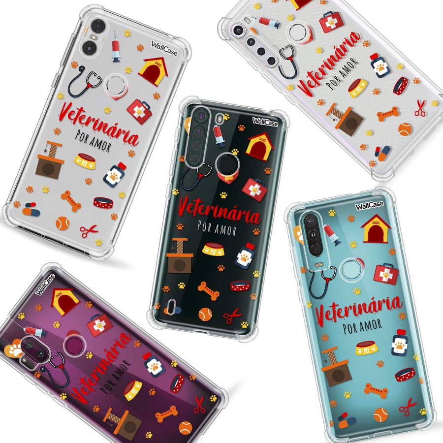 Capinha de Celular Cp26 Profissão Veterinária Para Moto G9 G10 G22 G30 G31 G41 G52 G60 G62 G71 G75 G100 G200 Edge