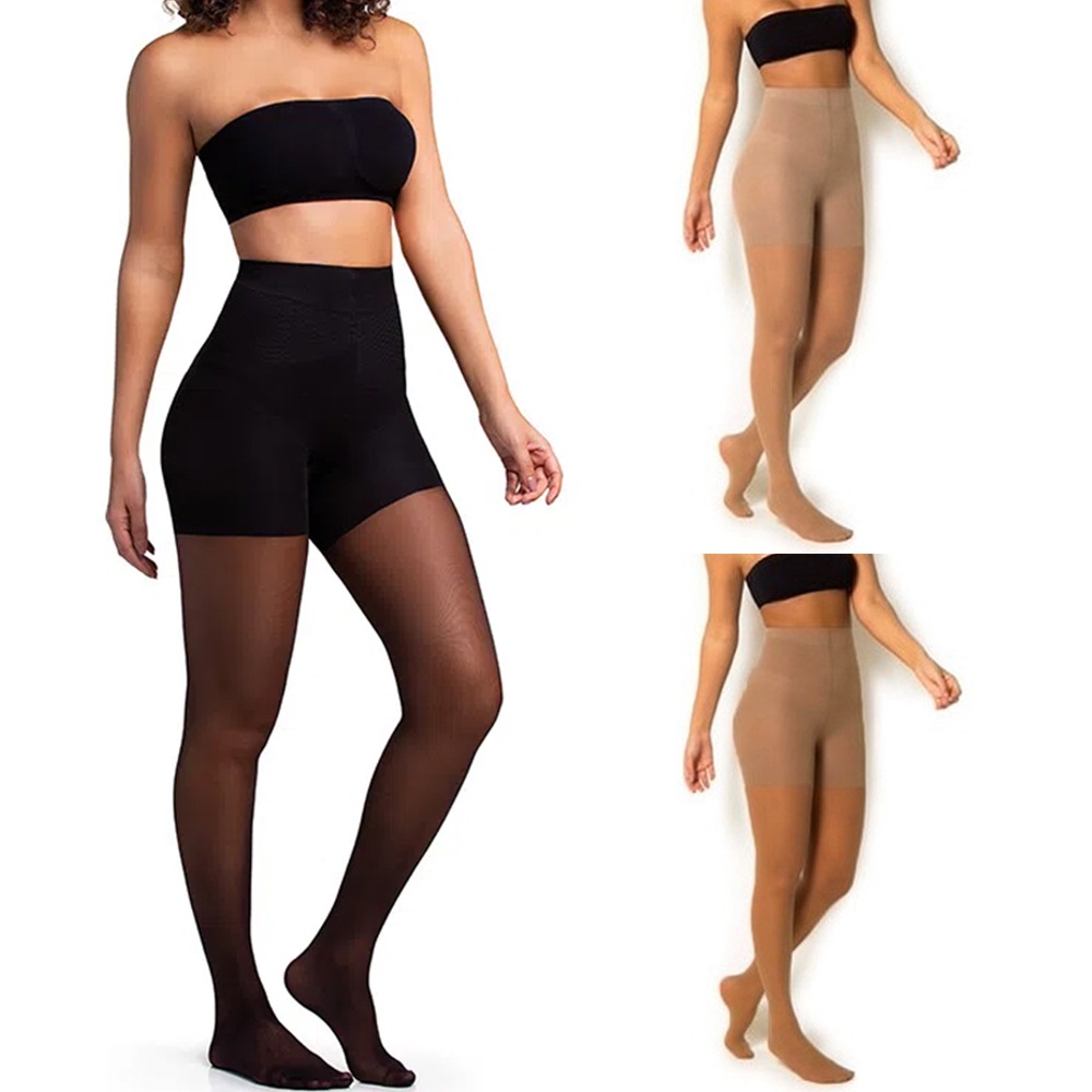 Meia Calça Feminina Trifil Impulse WO Levanta Bumbum Modeladora Compressao Cintura e Abdomen MW Social Trabalho Fantasia