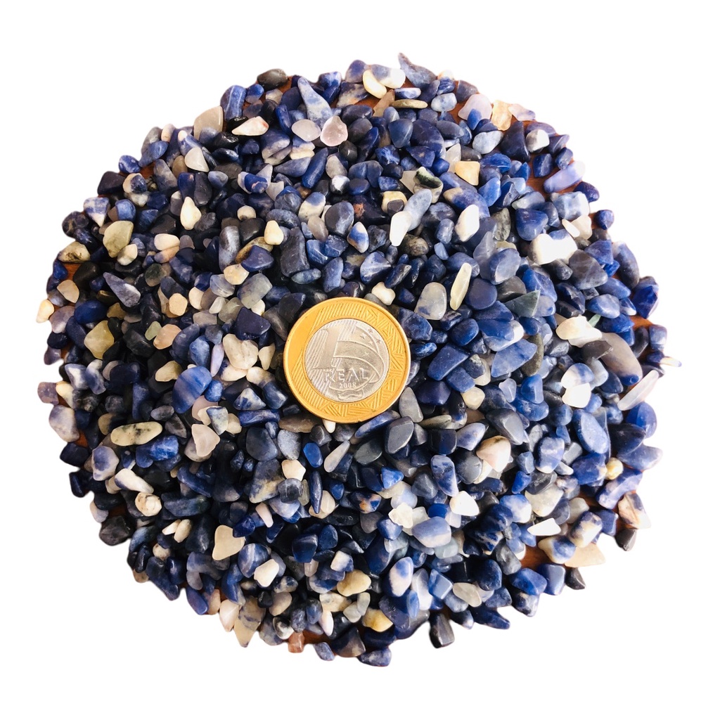 Cascalho De Pedra Sodalita - 500g em Oferta na Shopee