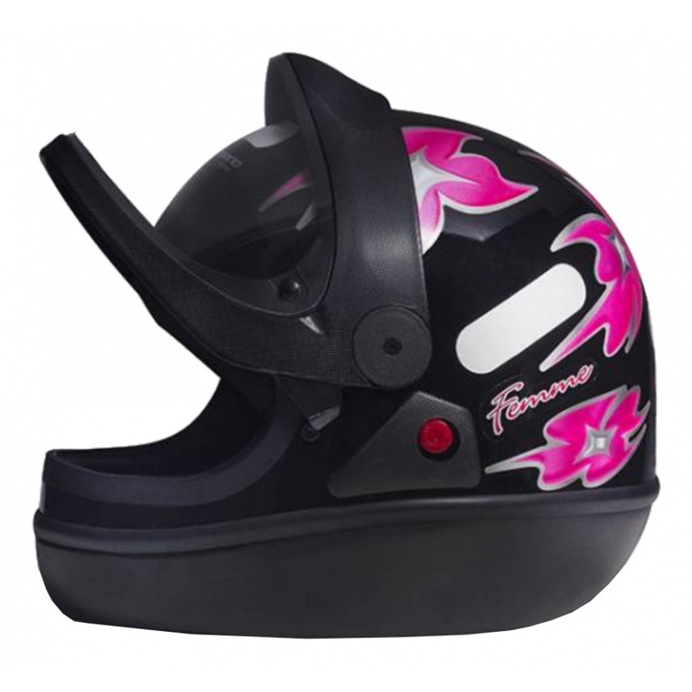 Capacete Feminino Moto Taurus San Marino Femme C/ Viseira Automática Original