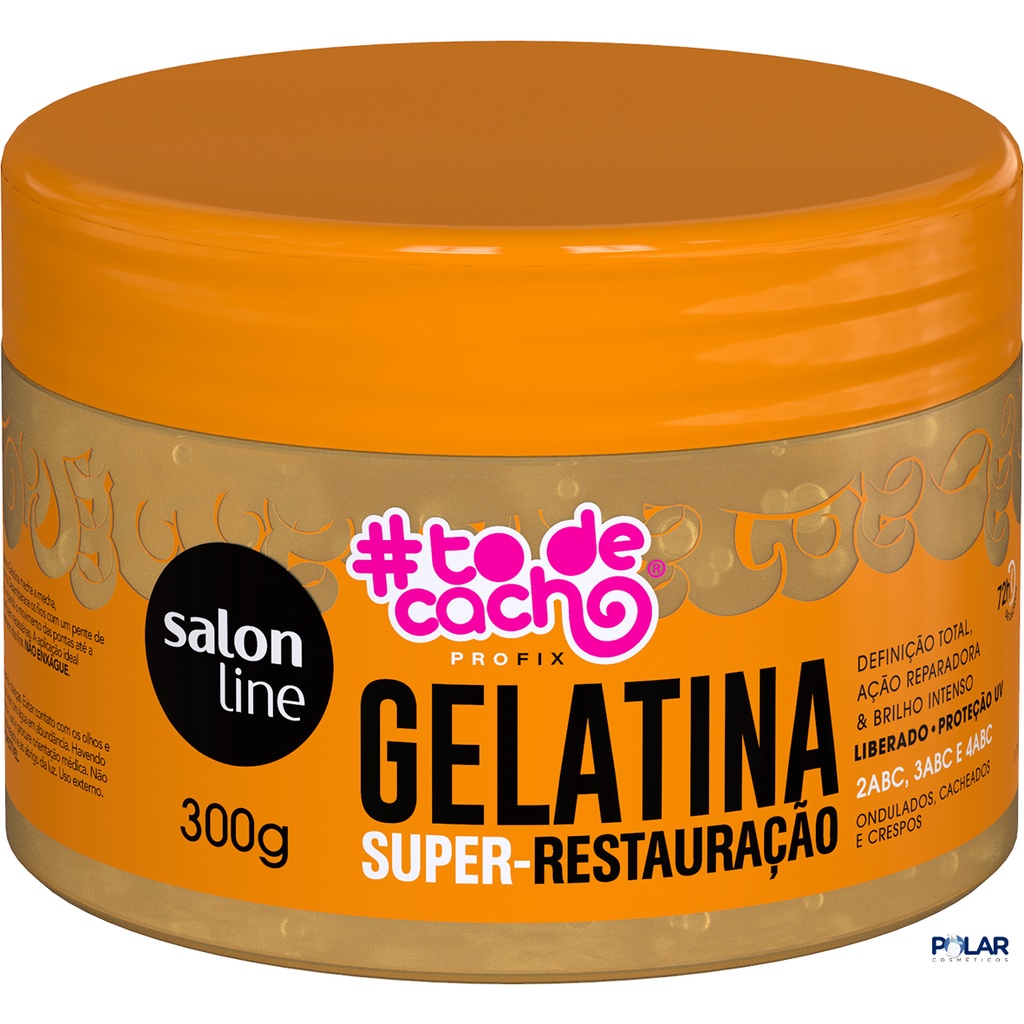 Gelatina Salon Line 300g To De Cacho Mel Geleia Real Shopee Brasil