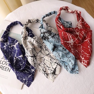 Bohemia Lenço Quadrado Elástico /tiara de cabeça de elástico/Triângulo Lenço Laço De Cabelo/Bandanas de cabelo