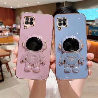 capinha Samsung A12 capa Samsung A12 Telefônica Eletrodeposição 3D Astronauta Suporte Portátil Telefone Capa Silicone TPU Material