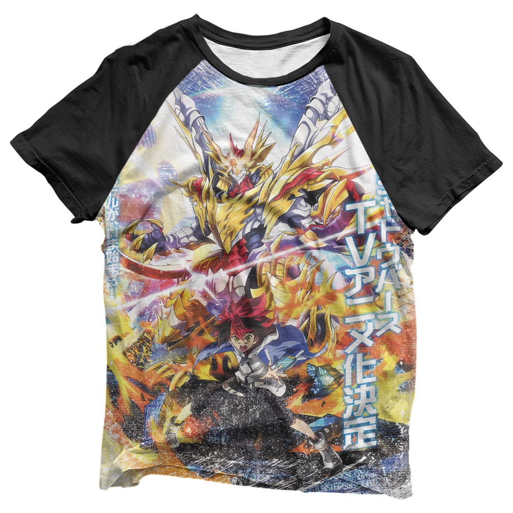 Camisa Shadowverse Capa do Anime Raglan - Camisas Shadowverse Estampa ...