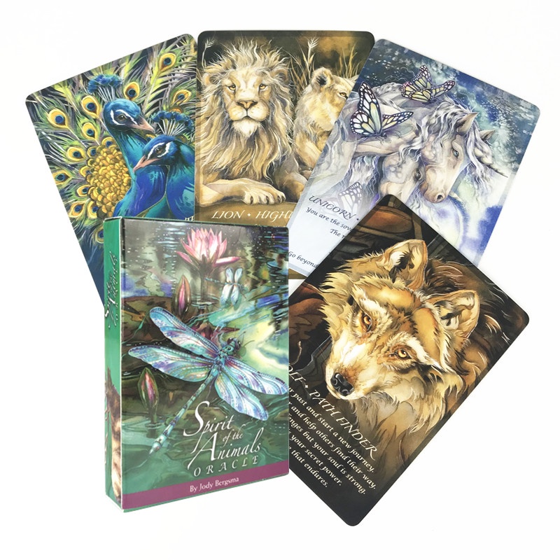 Tarot Cards Spirits Of The Animais Oráculo Jogos De Tabuleiro Entreterias Set Party Para Crianças Adultas em Oferta na Shopee