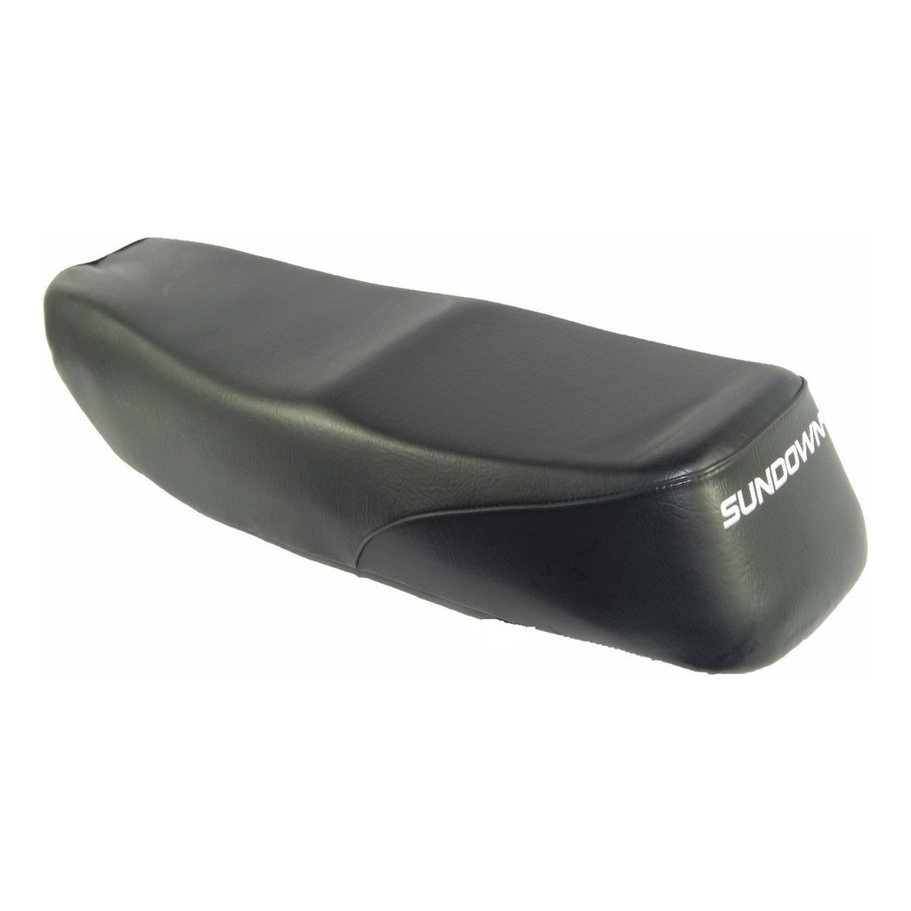 Capa Do Banco Sundown Hunter 90 100 Preta No Modelo Original Com Escrita-Antiderrapante-Fibra de Carbono · foto 2