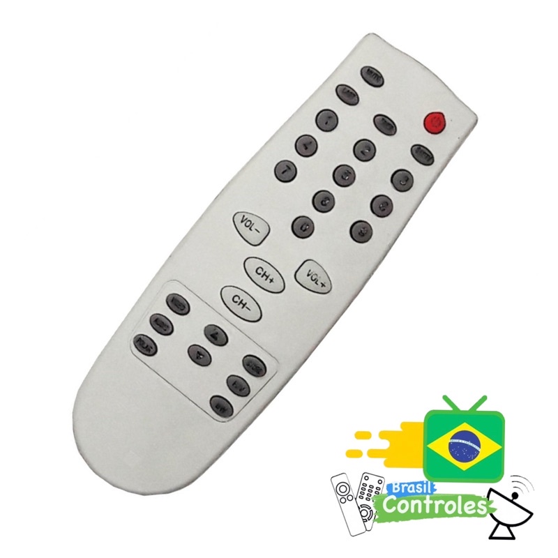 Controle Remoto para Receptor de Antena Parabólica Orbisat S2200 Plus - 7913