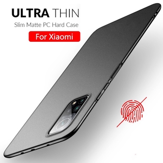 Estojo Fosco Para Xiaomi Mi 10T 9T Pro Poco X5 X3 NFC 9 A3 Lite Simples Ultra-Fino PC