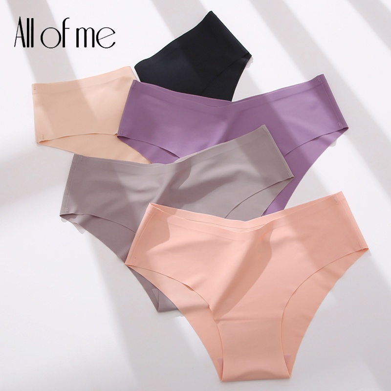 CuteByte 2 Pçs/Set Calcinha Sem Costura Feminina Sexy Roupa Interior V Desgin Cintura Briefs Plus Size Brasileira Linger
