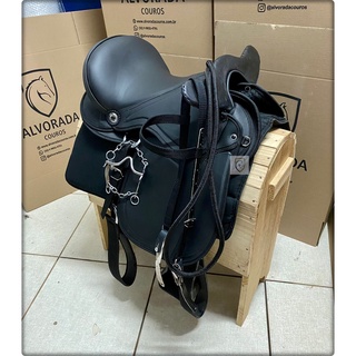 Sela Australiana Gel De Cabeça Para Cavalo Completa E Acessórios Envio Imediato