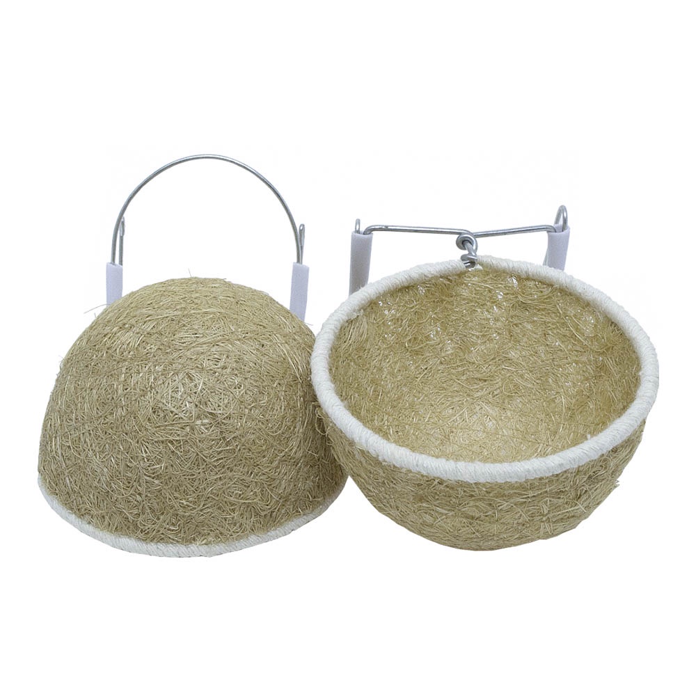 Ninho Taça para Curió Pintassilgo de Sisal para Criador Criação Reprodução Pássaros do Mesmo Porte