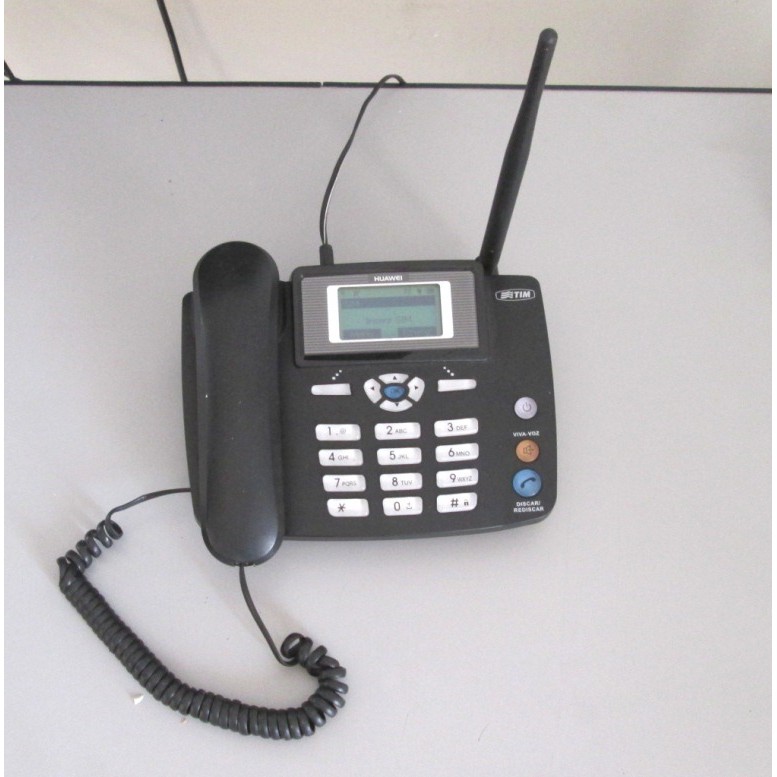 telefone rural gsm sem fio de mesa TIM Huawei Sem bateria