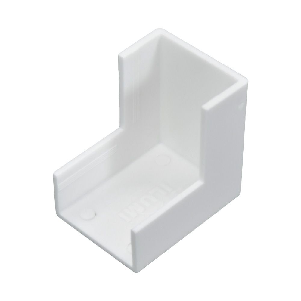 Acabamento para Canaleta Cotovelo Externo 20 x 10mm Branco - ILUMI - ILM0025