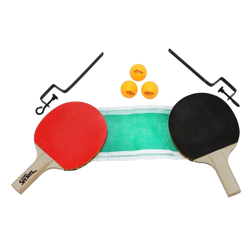 Kit Ping Pong com 2 Raquetes + 3 Bolinhas + Rede