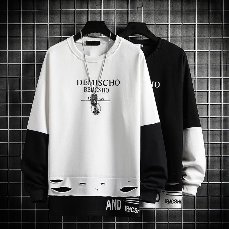Huhu Camiseta Primavera E Outono Nova Vers O Coreana De Su Ter Fnino Masculino Da Tend Ncia Dos Alcano Da Marca Cec Mar Solta E