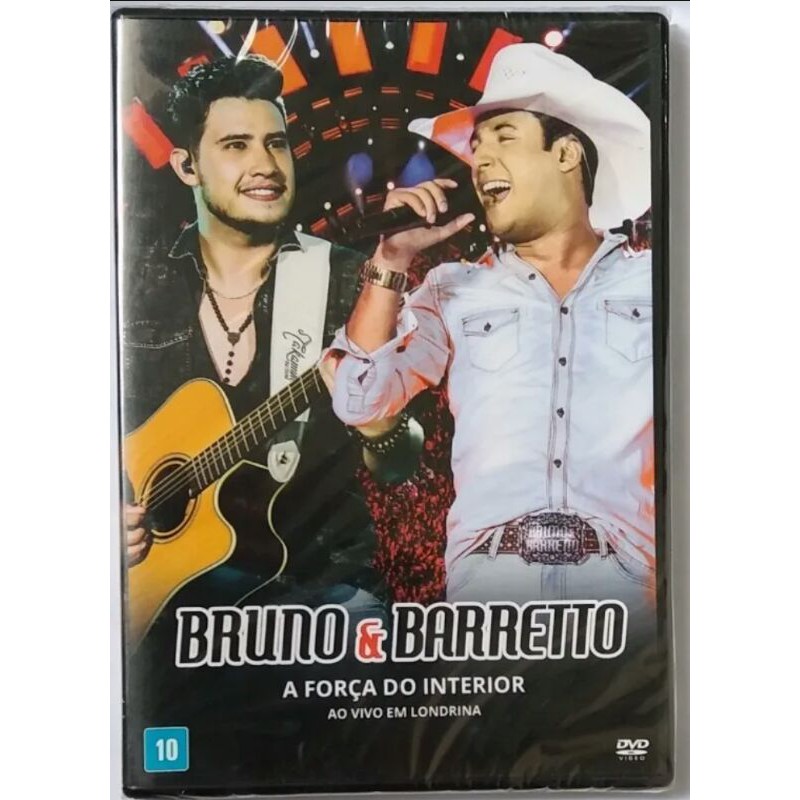 Dvd Bruno E Barretto - A Força Do Interior Ao Vivo Em Londrina - Novo Lacrado