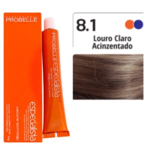 Coloração Especialista 50g 8.1 Louro Claro Acinzentado Probelle