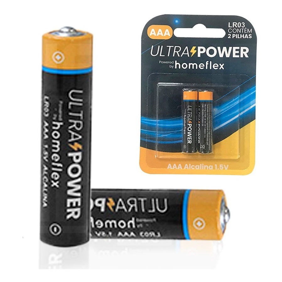 Pilha Alcalina Aaa Palito Com 2 Unidades Lr03 1.5v em Oferta na Shopee