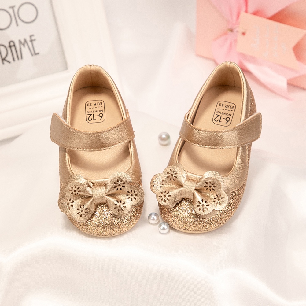 gold baby girl shoes