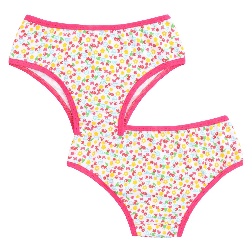 kit 3 Calcinha Infantil Cotton Juvenil Estampada Forro 100% algodão Confortável de 05/11 anos