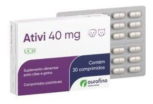 Ativi 40 mg 30 Comprimidos Ouro Fino em Oferta na Shopee