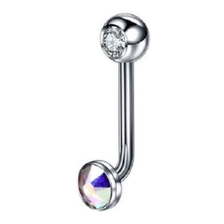 Piercing Intimo Genital Christina Pedra Cristal 100% Titanio 2 pedras