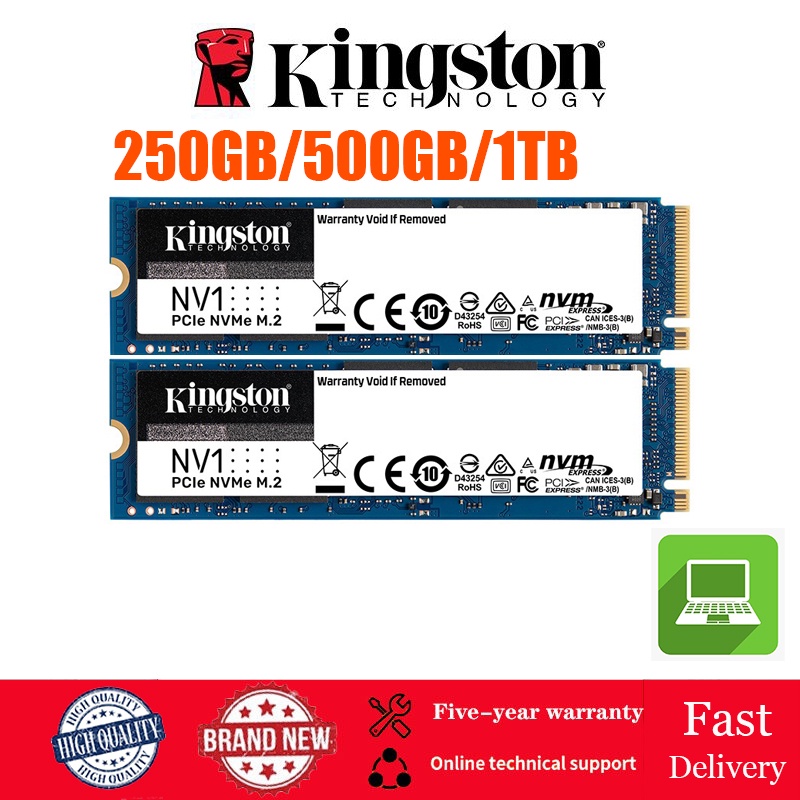 (Em Estoque) Kingston 250 Gb/500/1 Tb NVMe PCIe SSD M . 2 Drive De Estado Sólido Interno 2280 Para Notebook