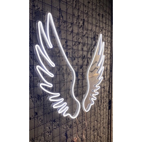 Placa Led Neon Asa de Anjo