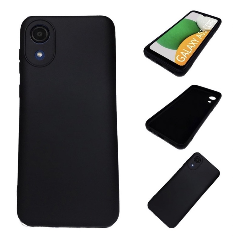 Capas Aveludada Cor Preto para Samsung A03/A12/A20S/A22(4G)/A01/A01Core/A11/A21S/A31/A30S/A02S/A10/A10S/A30/A51/A32(4g)/A13(4g)/A53/A03/A03S/A33/A23/M62/M32/M52/S20Fe