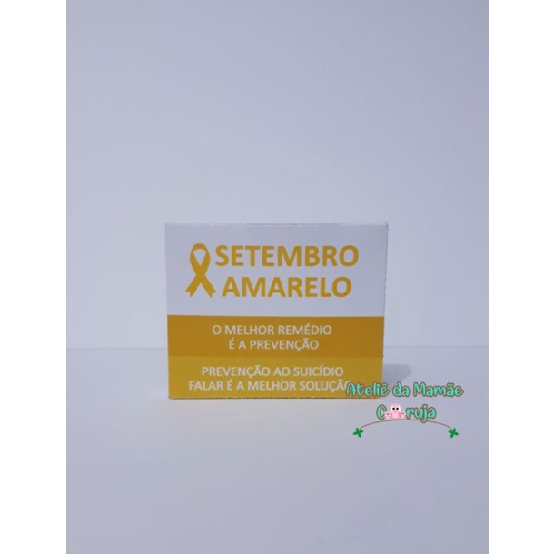 Caixinha Setembro Amarelo 10 Unidades Shopee Brasil