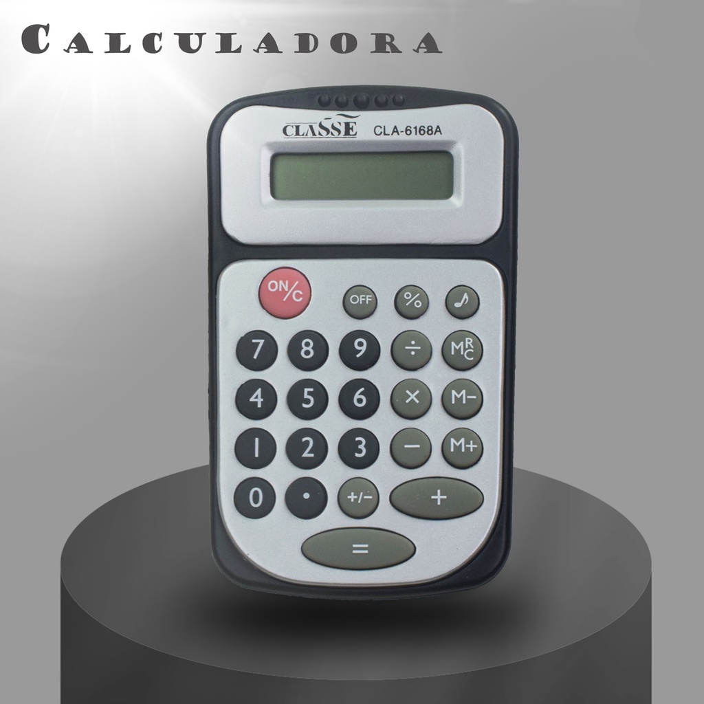 Calculadora De Tela Lcd De 8 Dígitos Com Botão De Silicone Calculadora De Tela Lcd De 8 Dígitos Com Botão De Silicone