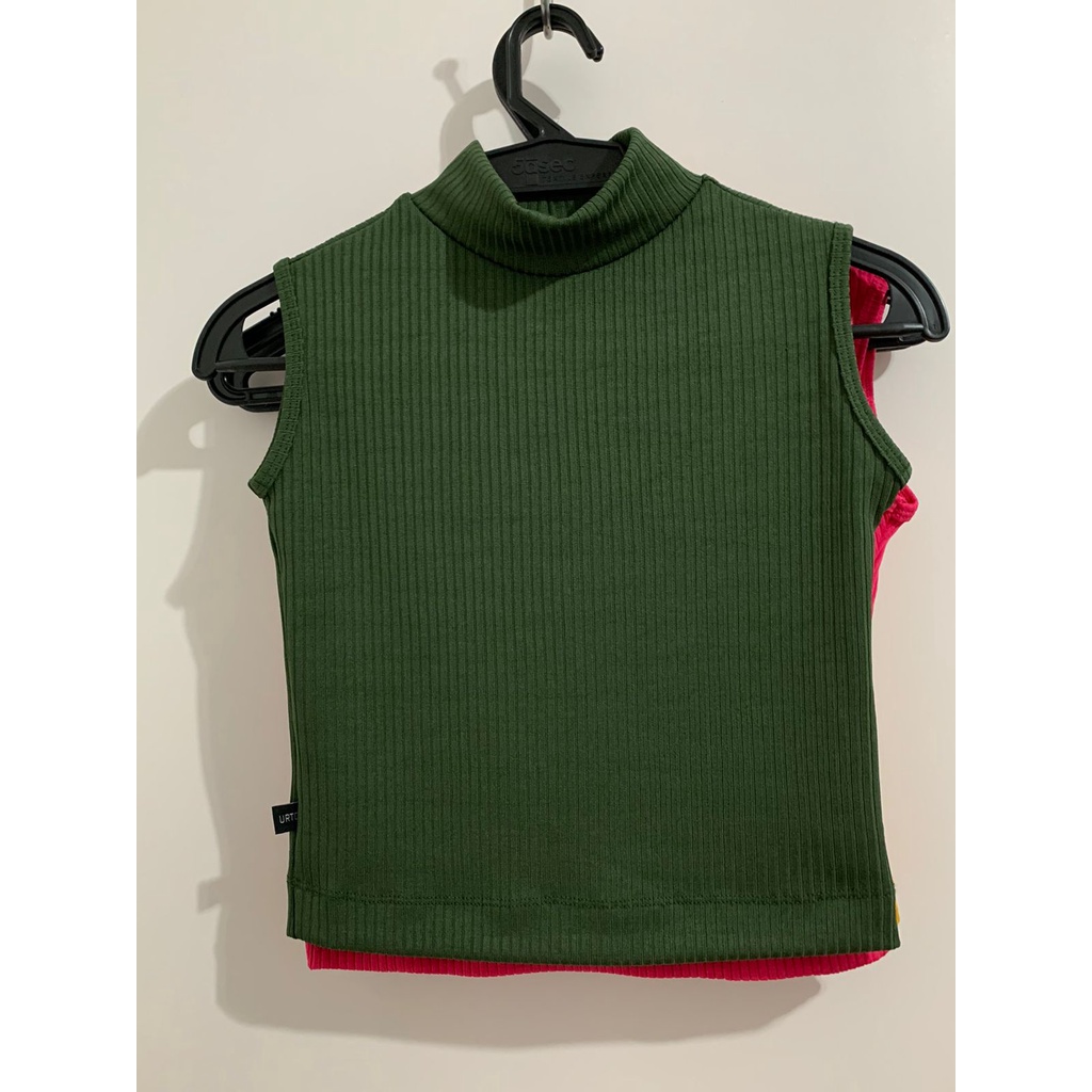 Blusa Blusinha Canelada Gola Alta - Blusa Canelada Feminina Sem Manga - Blusinha Gola Alta