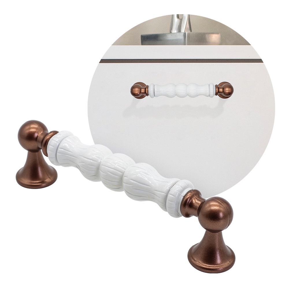 Puxador Alca Colonial Para Moveis Antigos Armarios Bau 96mm