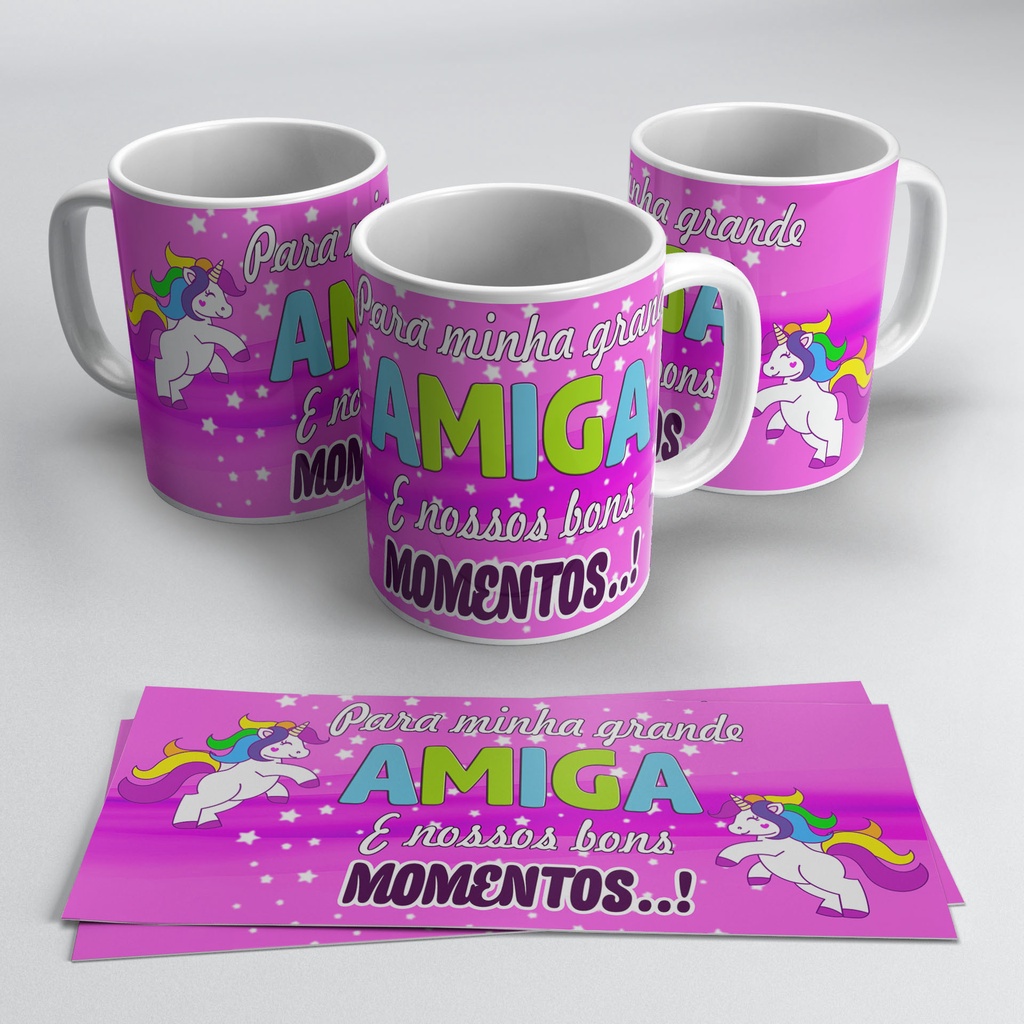Caneca personalizada para amiga - Amigas Forever, Amizade Verdadeira, Amiga para o que der e vier, Melhores amigas, Best Friend