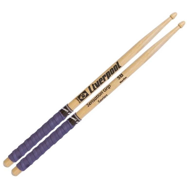 Par De Baquetas Com Grip 5b Liverpool Sensation Grip Series Bateria EVA 5BM