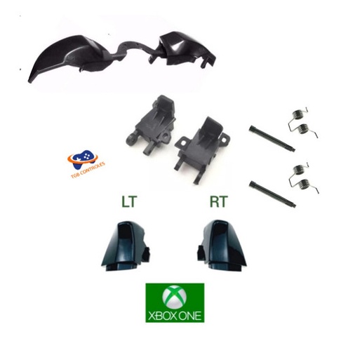 Botão Gatilho + Suporte Botões Rt Lt + Pinos Molas Xbox One