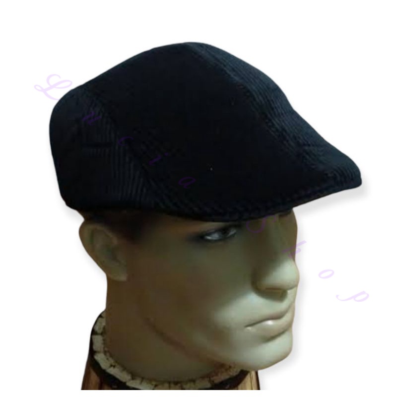 Boina boné masculino estilo italiano chapéu elegante para frio inverno aba 5cm — imagem 2 de 2