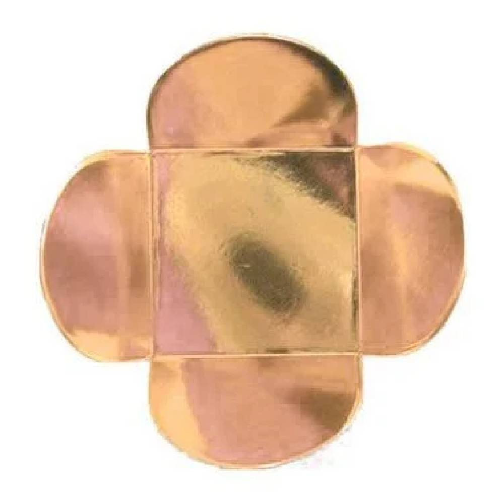 Forminha para Doces 4 Pétalas - Rose Gold - 50 unidades - Assk - Rizzo Embalagens