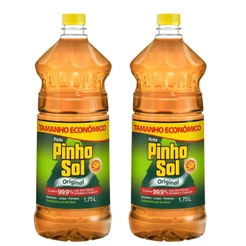 Kit com 2 Desinfetante Pinho Sol Original 1,75L Cada
