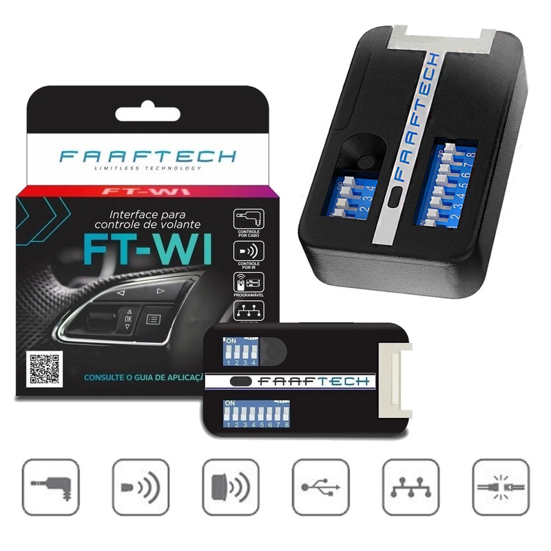 Interface Comando Volante Faaftech Universal p/ Todos Carros